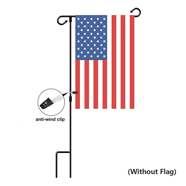 2 Pack Garden Flag Stand-Holder-Pole with Garden Flag Stopper and Anti-Wind Clip W Powder-Coated Waterproof Paint Keep Your Flags from Flying Away in High Winds 2 Pack Garden Flag Stand-Holder-Pole with Garden Flag Stopper and Anti-Wind Clip W Powder-Coated Waterproof Paint Keep Your Flags from Flying Away in High Winds